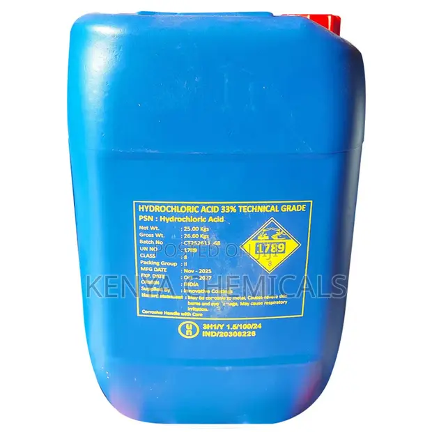 Hydrochloric Acid (HCL) 33% Industrial Chemical - 1