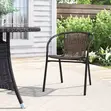 Modern Rattan Plastic Dining Chair - 2