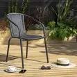 Modern Rattan Plastic Dining Chair - 3