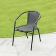 Modern Rattan Plastic Dining Chair - 5