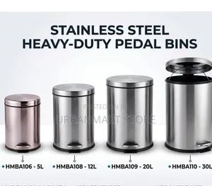 Heavy Duty Stainless Steel Pedal Bin 30 Litres