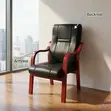 Executive Guest Chair with Wooden Armrests - 2