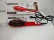Electric Heat Styling Detangling Brush - Red - 2