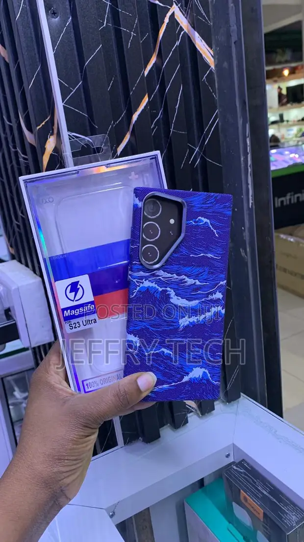 Blue Ocean Wave Case for Samsung Galaxy S23 Ultra - 1