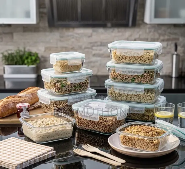 EcoPack 8-Piece Glass Meal Prep Set - 1