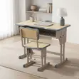 Adjustable Beige Kids Desk - 4