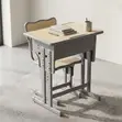 Adjustable Beige Kids Desk - 5