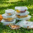 SnapSeal 8-Piece Glass Food Storage Set - 1
