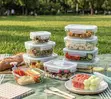 SnapSeal 8-Piece Glass Food Storage Set - 2