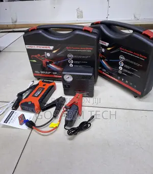 Portable Jump Starter Power Bank with Air Compressor