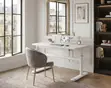 White Manual Adjustable Ergonomic Stand Desk - 4
