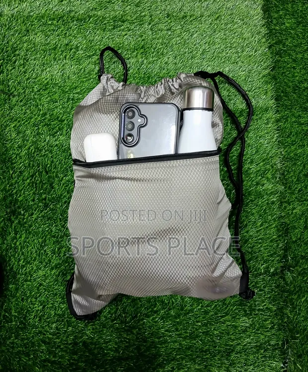 Golden Drawstring Sports Bag - 1