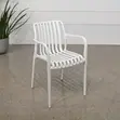White Ergonomic Stackable Dining Chairs - 4