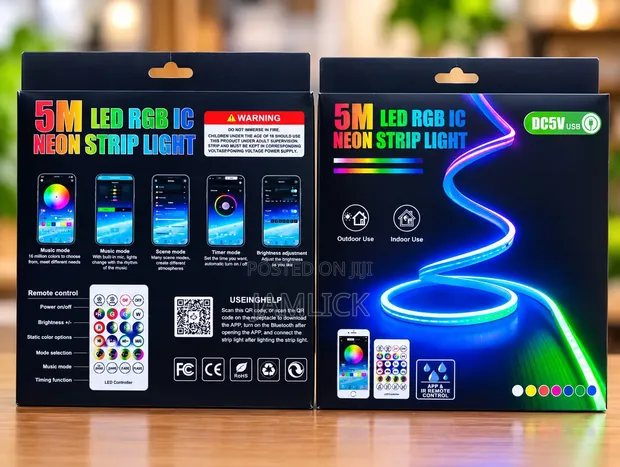 5m LED RGB IC Neon Strip Light - 1