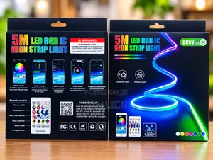 5m LED RGB IC Neon Strip Light