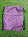 Mfuko wa Drawstring wa Rangi ya Zambarau na Zipu - 2