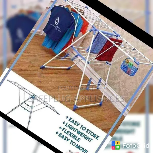 Heavy-Duty Clothes Drying Stand - Ready-Assembled Laundry Rack - 1