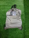 Drawstring Bag with Outer Zipper Pocket - 1