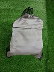 Drawstring Bag with Outer Zipper Pocket - 2