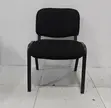 Black Stackable Fabric Office Chair - 2