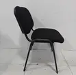 Black Stackable Fabric Office Chair - 3