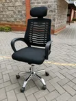 Ergonomic Mesh Office Chair with Headrest - Adjustable Executive - 3