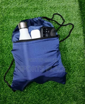 Drawstring Boots Bag with Outer Zip Pocket