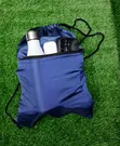 Drawstring Boots Bag with Outer Zip Pocket - 1