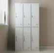 6 Compartment Metallic Storage Cabinet - White - 2