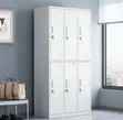 6 Compartment Metallic Storage Cabinet - White - 3