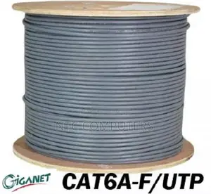 Giganet Category 6A Solid F/UTP PE Outdoor Black Cable - 305m