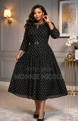 Polkadot Fit and Flare Dress
