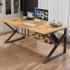 Home Study Desk with Bookshelf