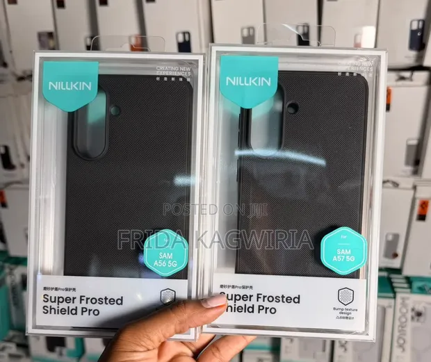 Nilkin Super Frosted Case ya Samsung Galaxy A57 (Nyeusi) - 1