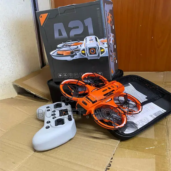 4-Axis A21 Drone with 90° Adjustable Dual HD Camera - 1
