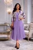 High-End Women's Dress Suit/Mother's Dress with Coat - 2