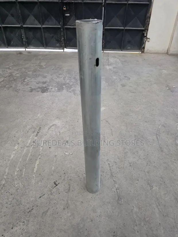 Galvanized Steel Round Guardrail Post - 1
