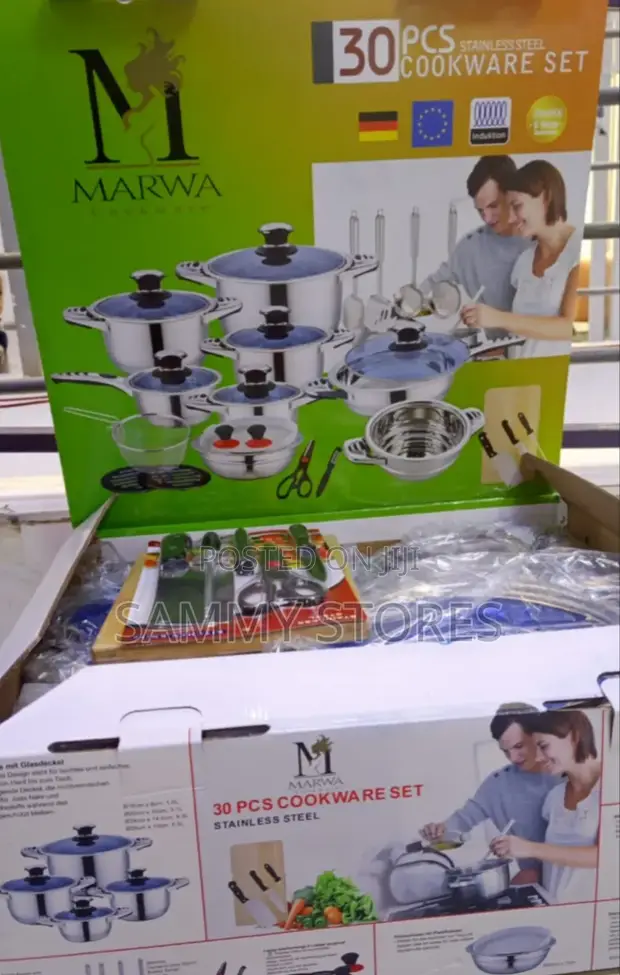 Marwa Heavy Duty Cookware Set with Glass Lids - 1