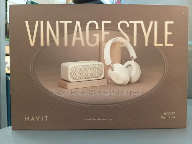 Havit SKH001 Vintage Style 2-in-1 Bluetooth Speakers - 1