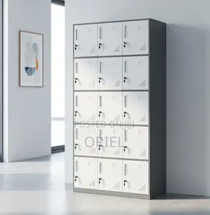 Office Staff Storage Cabinet - 15 Lockers