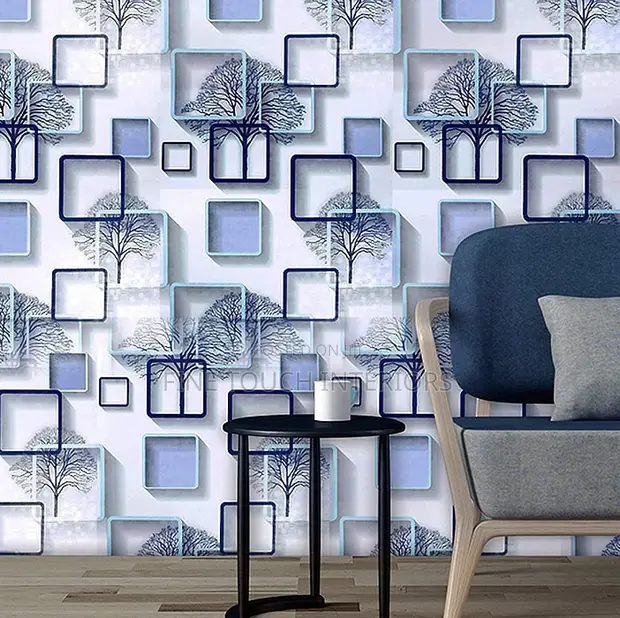 Luxury 3D Wallpaper for Living Room - 1