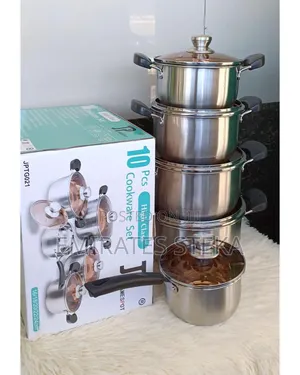 JP 10PC James Pot Stainless Steel Cookware Set