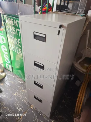 Boss Office Products 4-Drawer Metallic Storage Cabinet