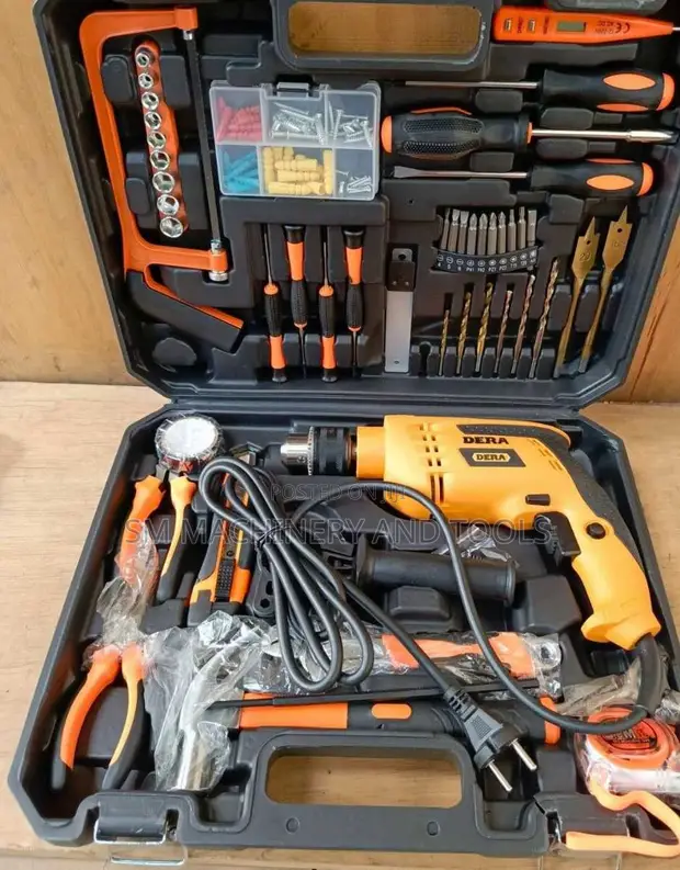 Dera 750W Impact Drill and Multi-Purpose Tool Set - 1