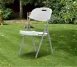 Modern Foldable Dining Chair for Patio/Garden - Blue - 3