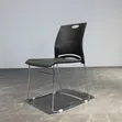 Black Office Visitor Waiting Chair - 2
