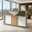1.8m Executive Reception Desk - Brown - 1