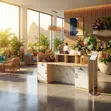 1.8m Executive Reception Desk - Brown - 3