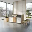 1.8m Executive Reception Desk - Brown - 5