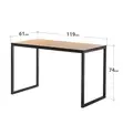 1.4M Office Computer Desk with Metallic Base - 2